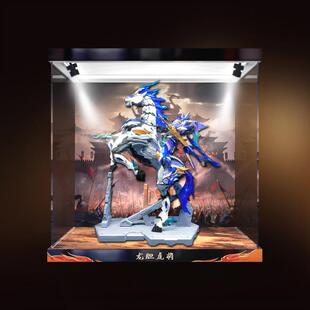 适用摩动核赵云带坐骑模型国创机甲可开门高清防尘罩亚克力收纳盒