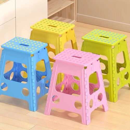 39cm座高折叠凳子浴室洗澡坐凳塑料板凳收纳凳加厚型折叠家用