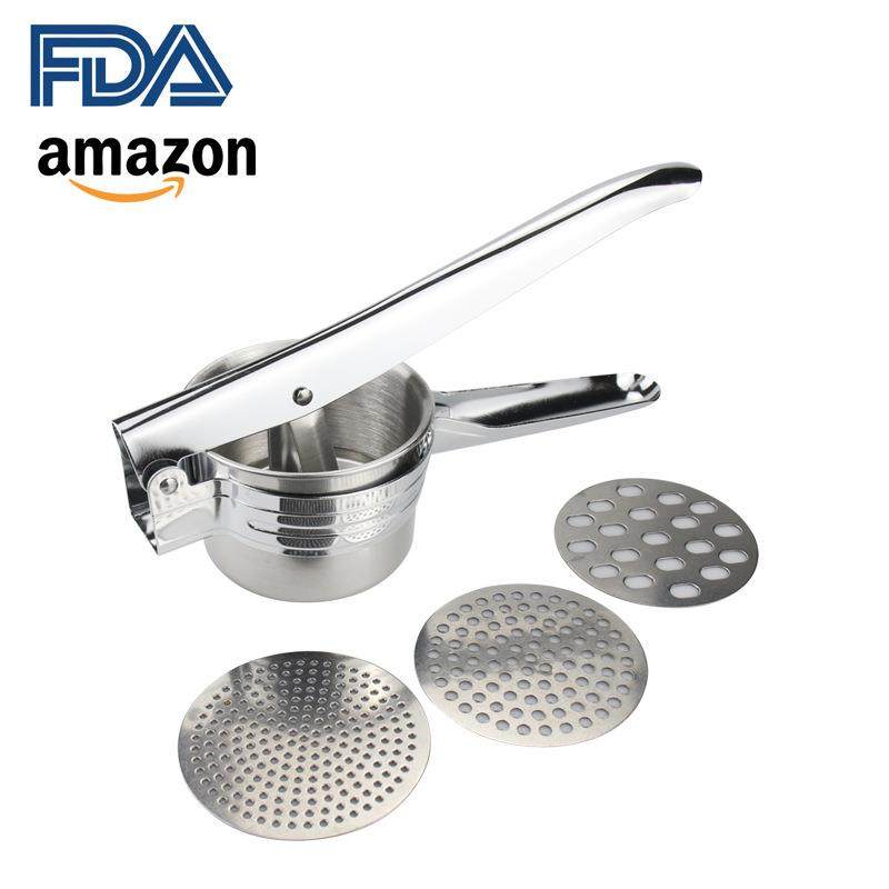 不锈钢土豆压泥器马铃薯捣碎器手动压汁器南瓜泥压薯器厨房小工具,厨房/烹饪用具,手动榨汁器,淘宝优惠券,粉丝福利购,淘宝优惠卷