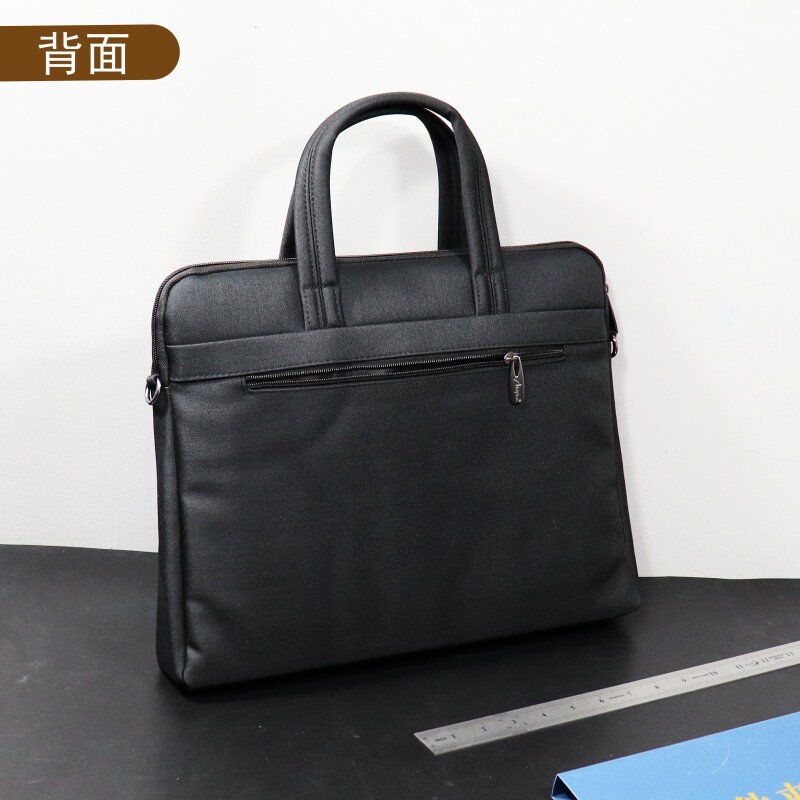 手提文件包高档公文包男女士商务办公包可斜挎加厚会议资料袋定制