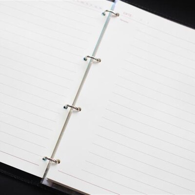 毅力达A4081 A4活页笔记本标准皮面活页记事本4孔活页本大笔记本