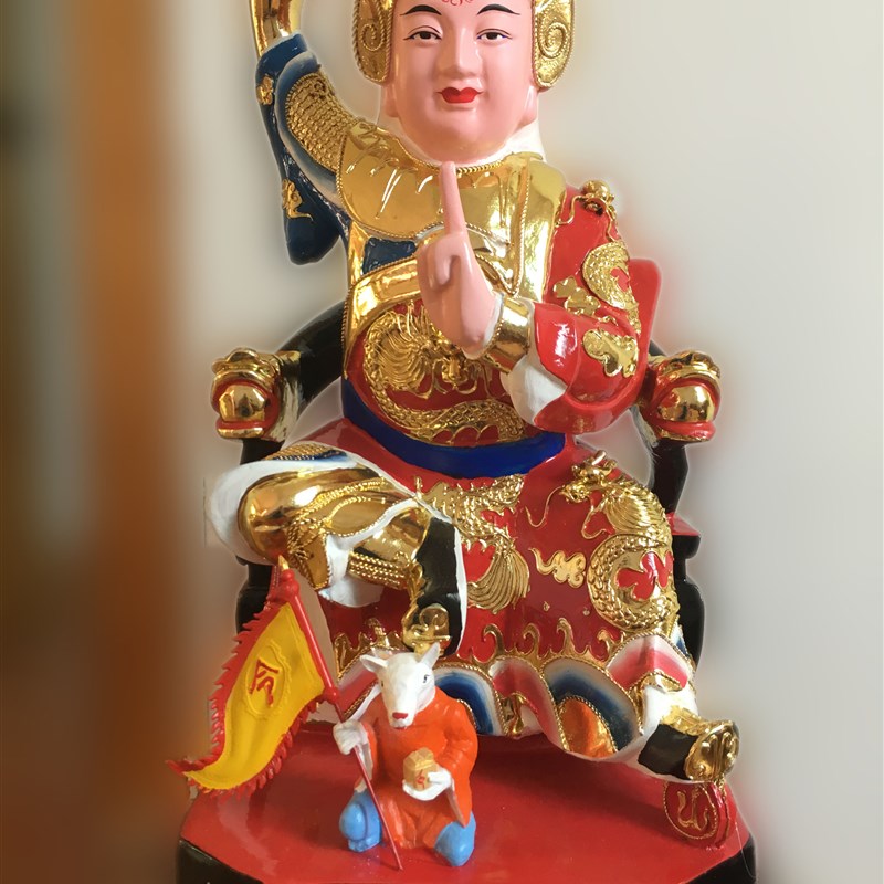 樟木 田都元帅木雕佛像