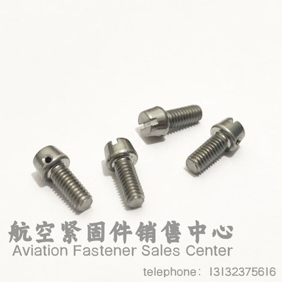 HB1-203FA头部带保险孔的圆柱头螺订1Cr18Ni9Ti航空螺栓钝化Ct.P