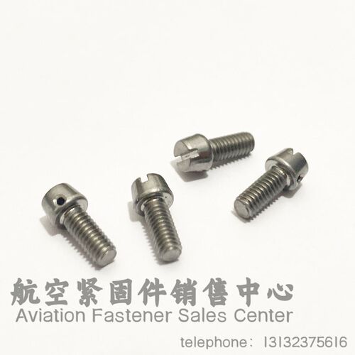 HB1-203FA头部带保险孔的圆柱头螺订1Cr18Ni9Ti航空螺栓钝化Ct.P