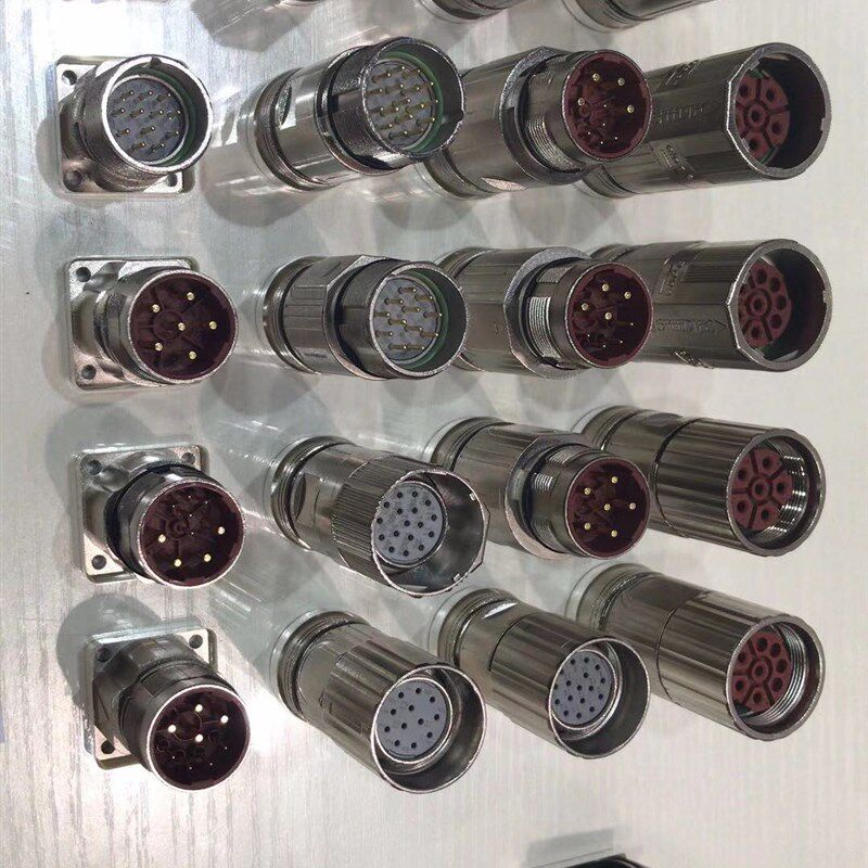 M23连接器6,8,12,17,19芯针孔型(公母)插头,M23编码器插座用