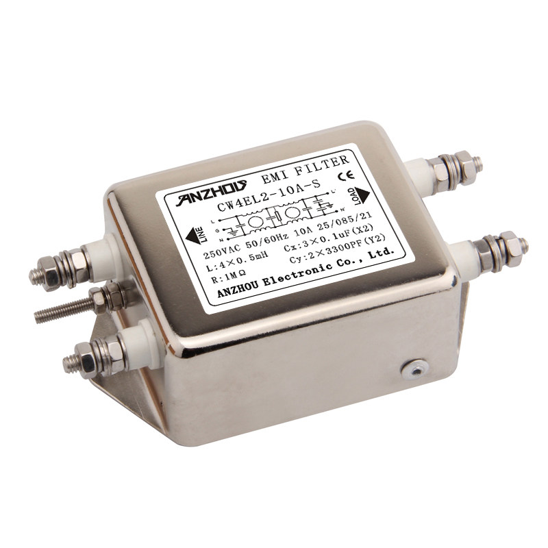 anzhou电源CW4EL2-10A-S 10A双节滤波器 EMI FILTER CW4E-10A-S