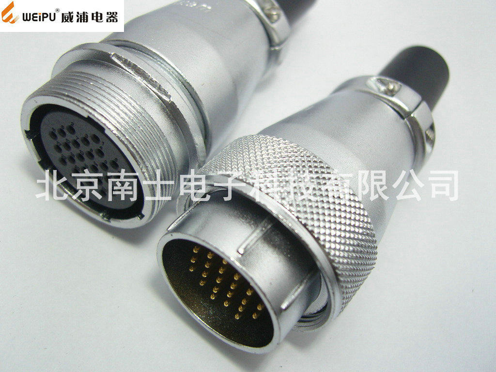 WEIPU 威浦 WS28 26芯 航空插头 对接插座 28mm WS28K26ZQ J26TQ