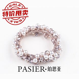 高弹力珍珠水晶发圈精致优雅气质珍珠发饰头绳韩式韩系头绳扎头发