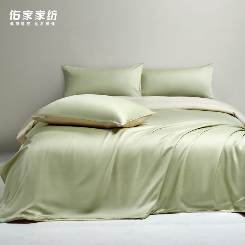 佑家家纺60支天丝™棉贡缎被套莱赛尔棉高端床品轻奢凉感春夏床品图片