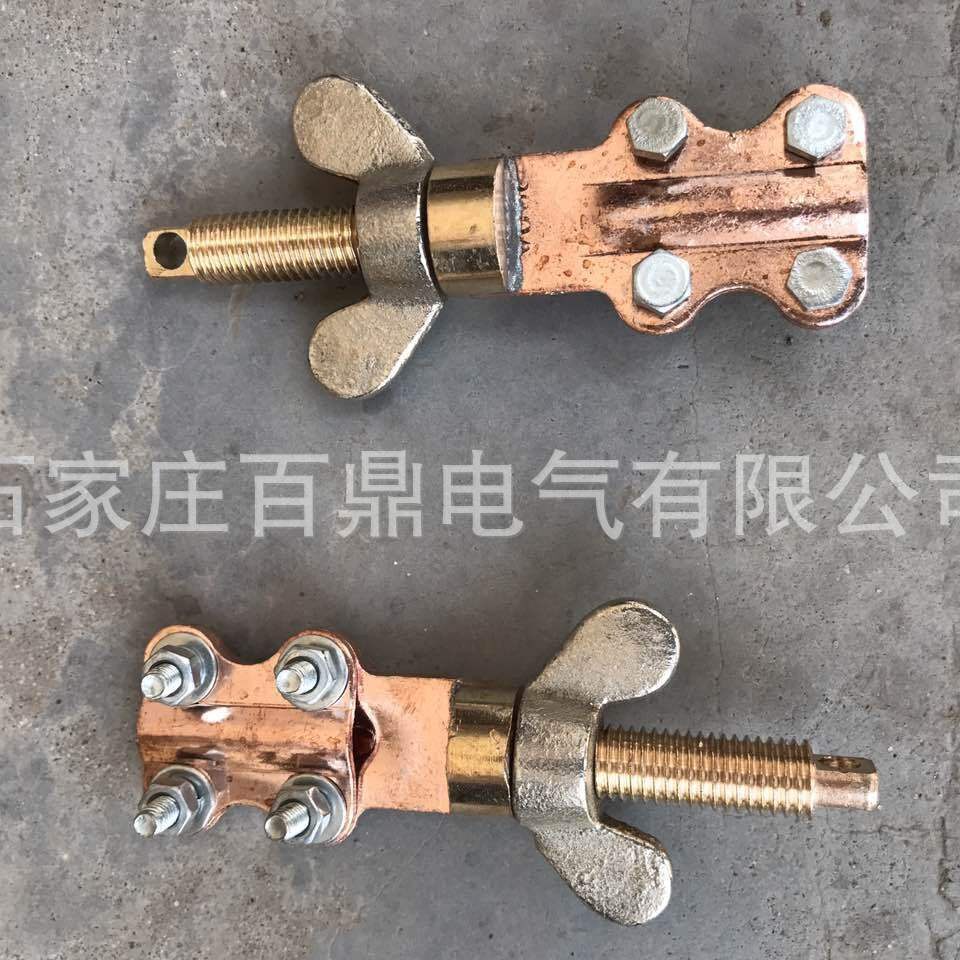 接地线临时接地桩/五防锁线夹/百鼎高压接地线临时接地误防锁具