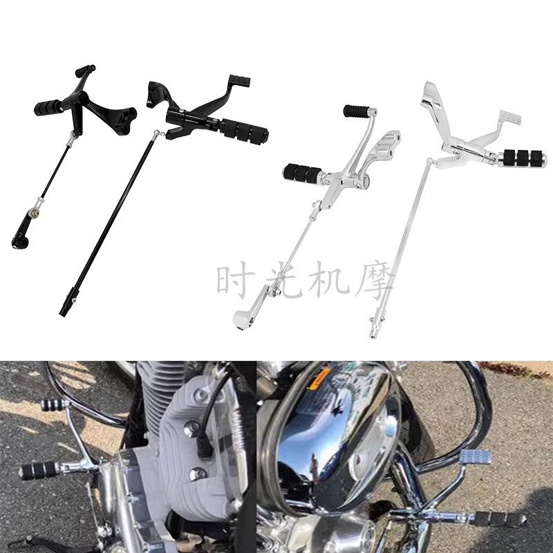 哈雷改装前置脚踏支架04-23年运动者XL883 1200N X48 v72脚踏总成