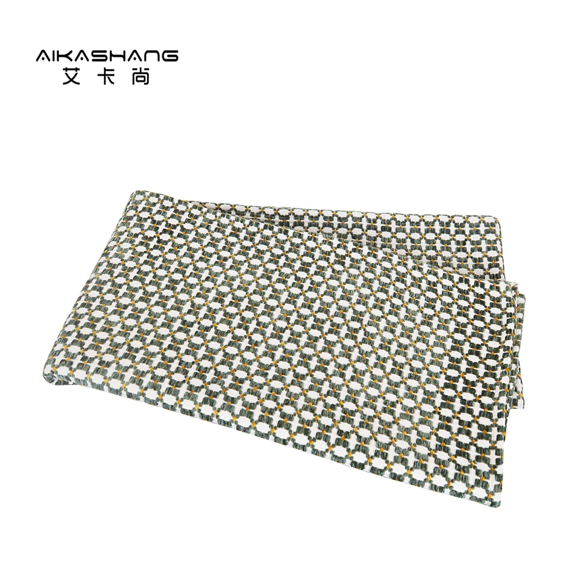 代简约酒店民搭宿床旗床尾毯样SSK板间儿童房绿色毯床巾沙发现尾