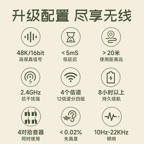 JOYO民乐无线拾音器二胡笛子麦克风葫芦丝扩音器陶笛收音夹话筒