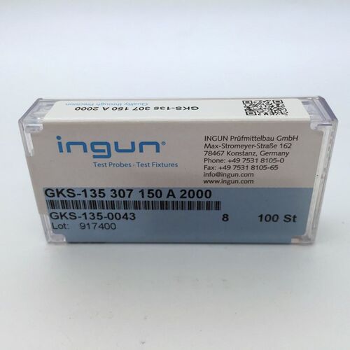 GKS-135 307 150A2000德国ingun探针 行程加长测试针 1.7治具顶针