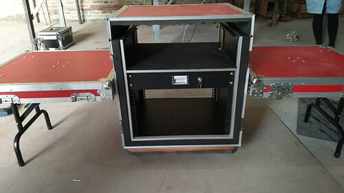 定做12U16U航空箱机柜音响机柜调音台功放话筒航空箱防震机柜