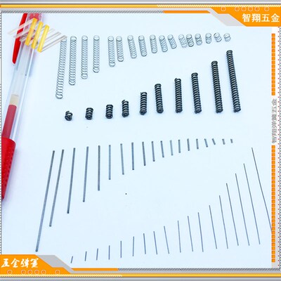 小线径现货弹簧线径0.12mm 外径1.0mm 长2到50mm直销不锈钢小压簧
