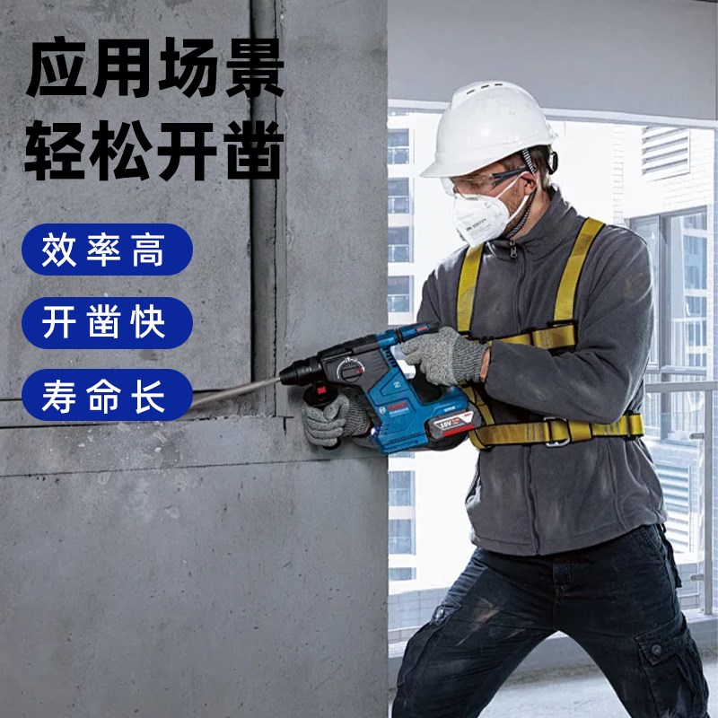 弹簧钢电锤扁凿子电镐铲头电搞锤凿头冲击钻打混凝土方柄开槽钻头图片