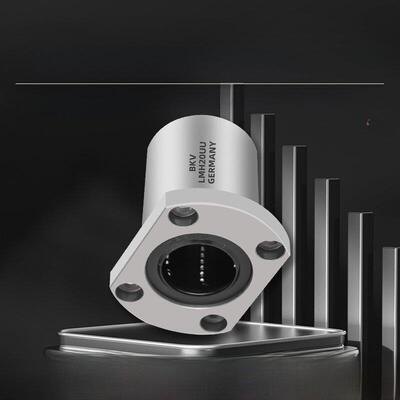 进口边切法兰直线轴承滚珠滑动Lmh6 8 10 12 16 20 25 30 35 40Uu