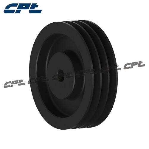 CPT欧标皮带轮SPZ150-3节径150三槽直孔通风机马达铸铁皮带轮可定