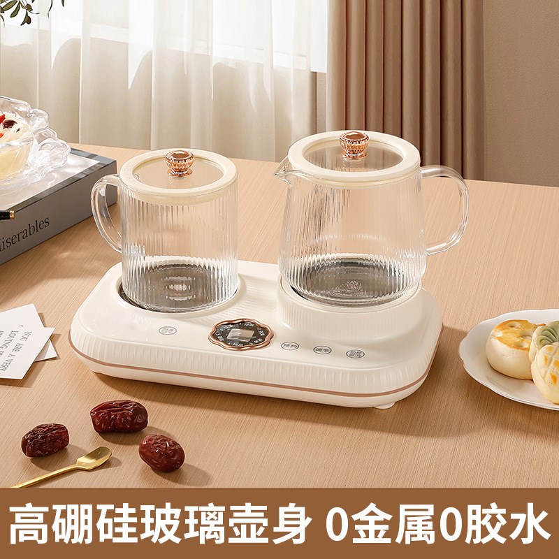 多功能电炖杯养生杯煮茶器燕窝玫瑰花茶壶家用烧水壶小型玻璃茶壶图片