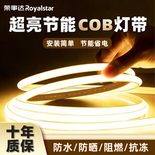 荣事达cob灯带新型led灯条超亮220v户外防水照明高压氛围2026年款