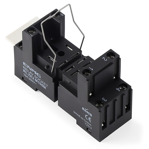 恩爵固态继电器继电器底座RXZE2M114M 4组14脚导轨式笼式端子