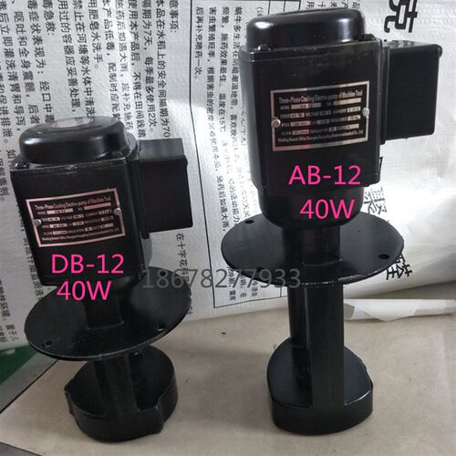 钻铣床摇臂钻床车床磨床锯床配件AB-12 DB-12 40W机床水泵 电泵