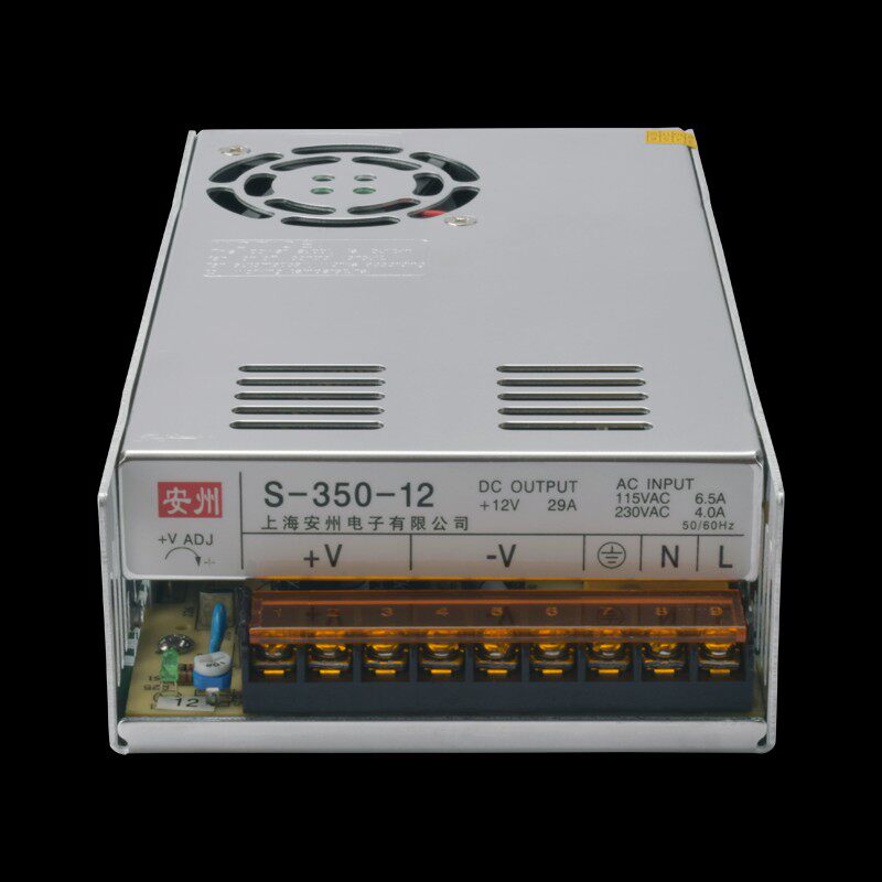 安州电源 S-350-12 220V转12V 29A开关电源350W 12V电源模块