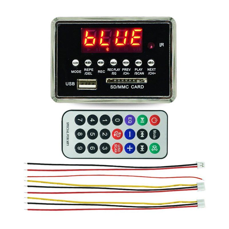 MP3解码板蓝牙12V 无损 WMA音频解码器USB模块Bluetooth Module