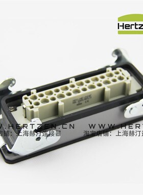 矩形插头 重载连接器HE-024-01 24芯16A 双扣航空插头 HE-024-M/F