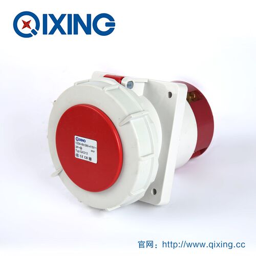 QX212启星4孔125A新能源配电柜电源连线连接器环保材料工业插座