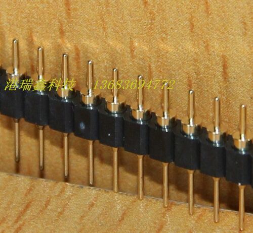 nextron正凌精工接插件2.54MM连接器1*40单排针镀金圆形插针