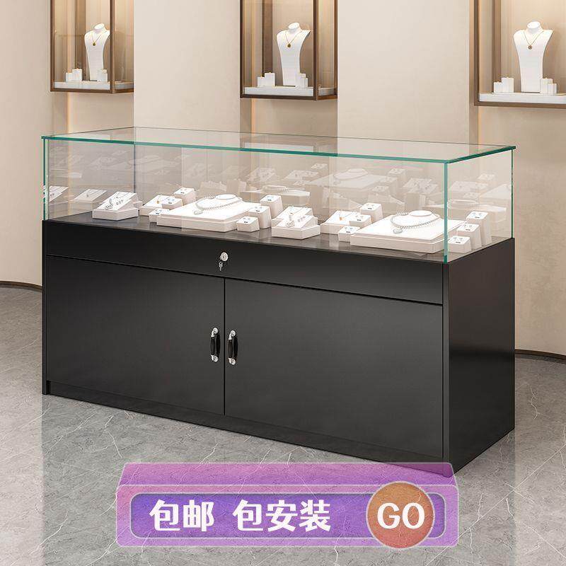 珠宝展示柜玻璃首饰柜样品饰品柜台直播间展销柜博物馆展览陈列柜