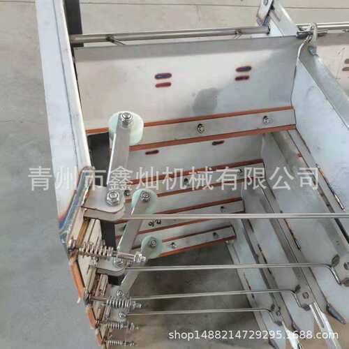 鑫灿厂家供应 全自动刮粪机 养殖场用刮板式一拖二清粪机