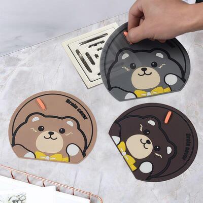 地漏防臭矽胶垫下水道密封堵口防返臭盖化妆室浴室防反味通用神器