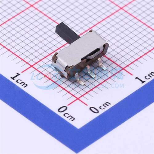 TA-3525-A3 滑动开关 SMD,3.5*9.1*4mm 侧拨 三脚二档 手柄4mm