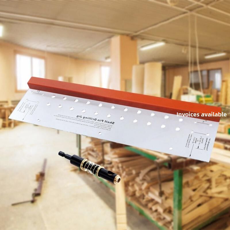 钻孔指位器抽屉柜门安装亚克力水平尺硬件夹具工具打孔定位器 - 实物图