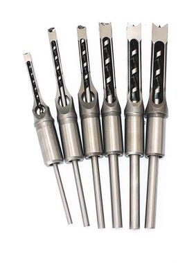 木工方孔套装方孔钻头组套4PCCSS/钻5P/6UQDPCS规格任意搭配