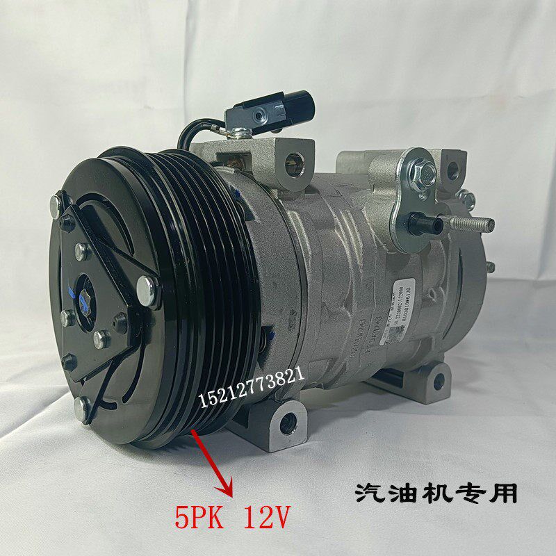 江淮轻卡康铃X5X6恺达汽油空调压缩机冷气泵8103010W6130空气泵