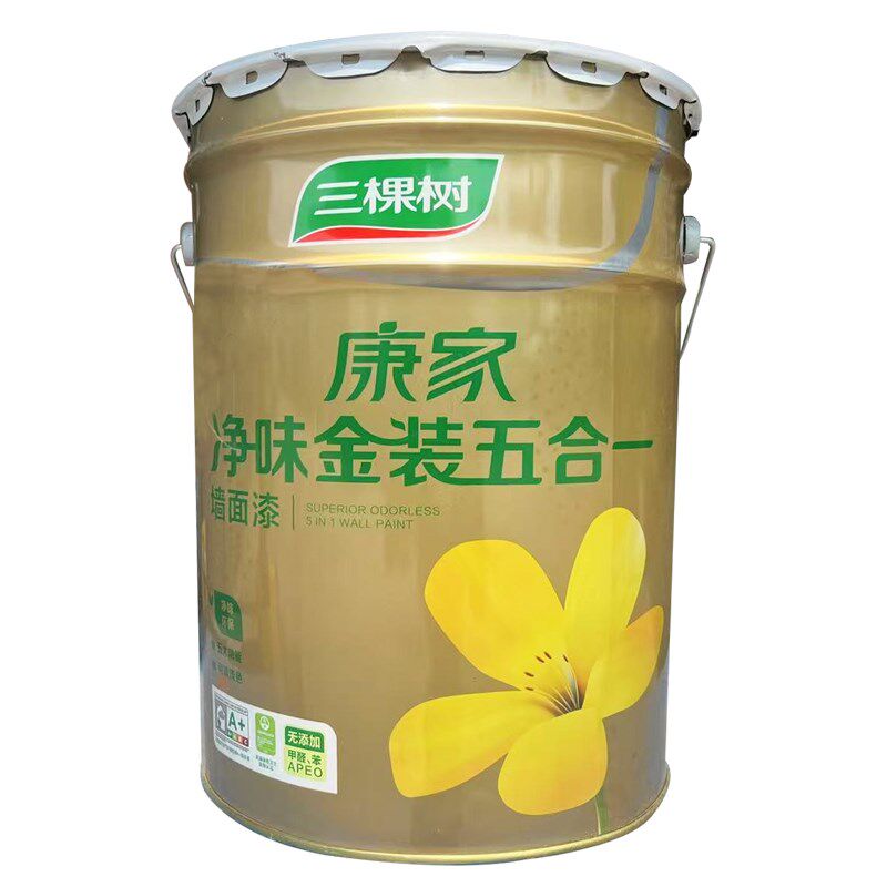 三棵树康家净味金装五合一内墙乳胶漆室内家用自刷漆白色油漆涂料