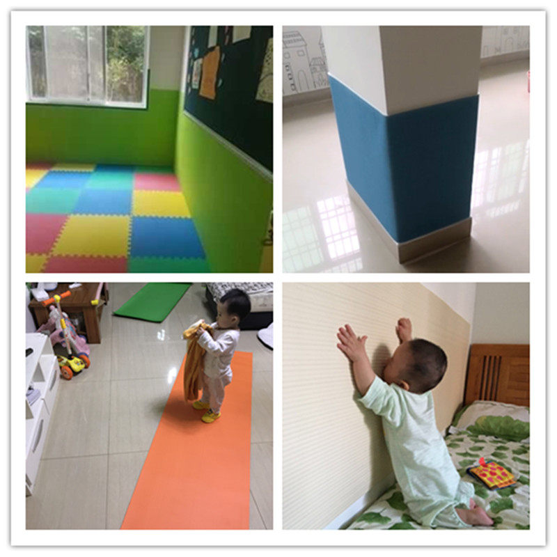 宝宝窗台防撞条环保幼儿园墙贴软包柱子楼梯儿童房间床头墙面软垫