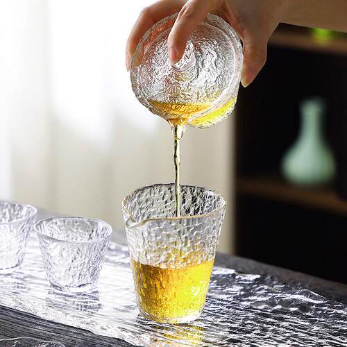 冰露玻璃盖碗茶壶功夫茶具套装大容量大号泡茶壶公杯家用整套茶杯