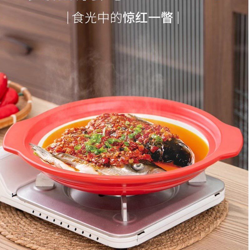 金华锂瓷酒店专用特浅陶瓷砂锅炖锅超大号砂锅明火耐高温家用沙锅