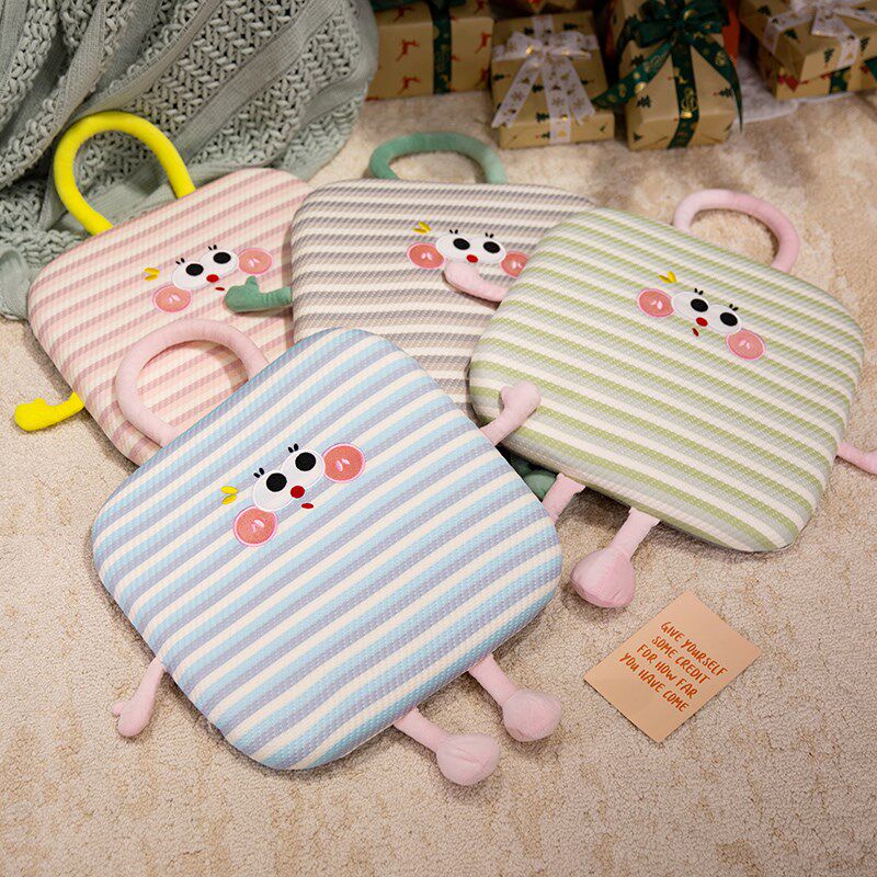 夏季冰丝记忆棉坐垫椅子垫办公室教室学生宿舍圆形座椅垫汽车屁垫