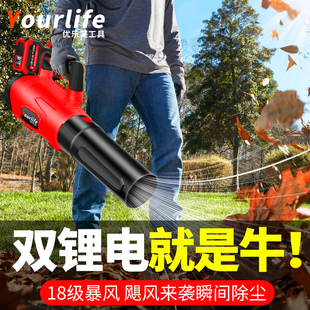 吹风机吹树叶充电吹雪大功率工业用鼓风机强力吹灰枪暴风除尘