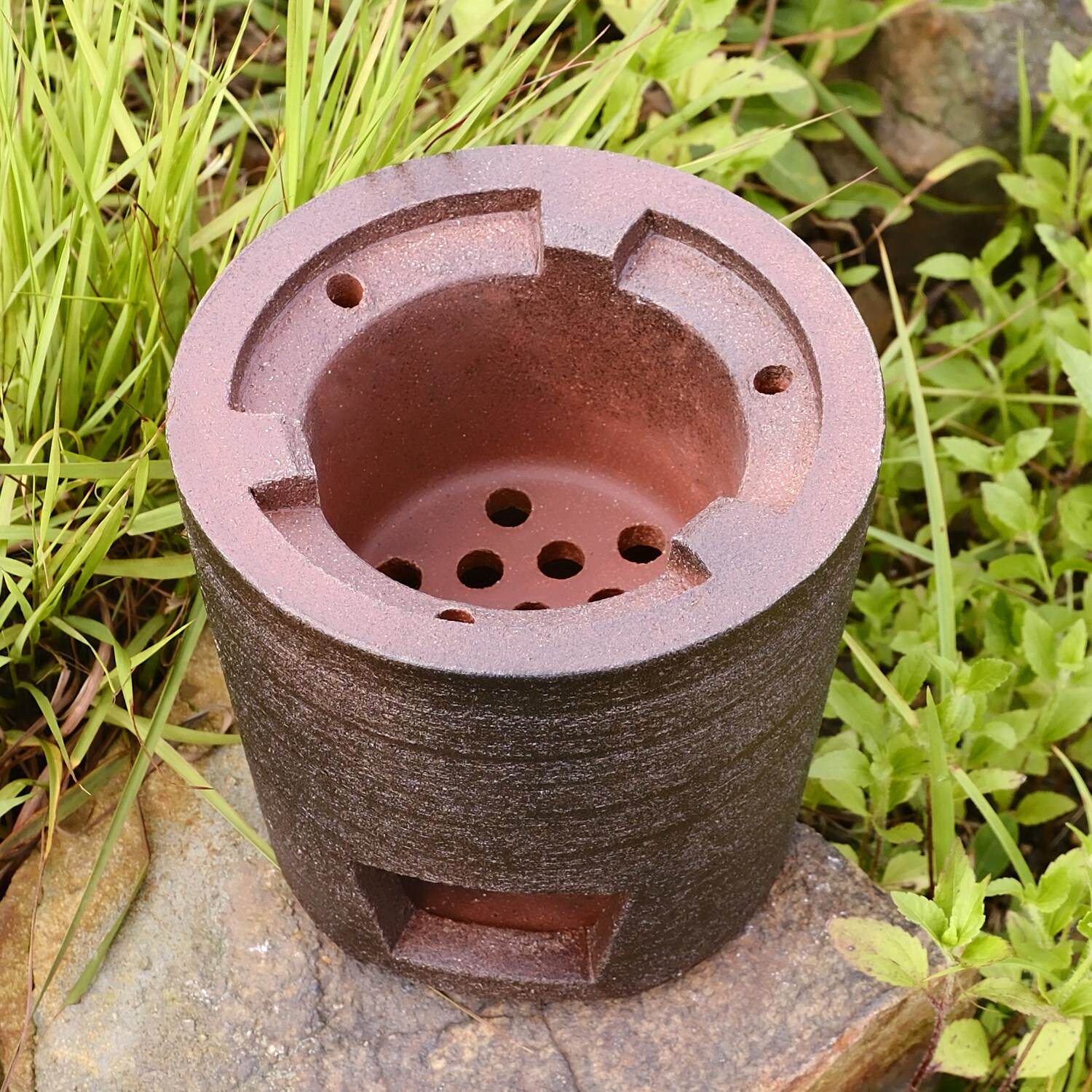 柴烧炉ELA窑变釉炉红泥耐热炭炉煮茶炉户外炭烧茶炉火炉风工水夫
