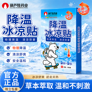 降温降热冰凉贴10片！