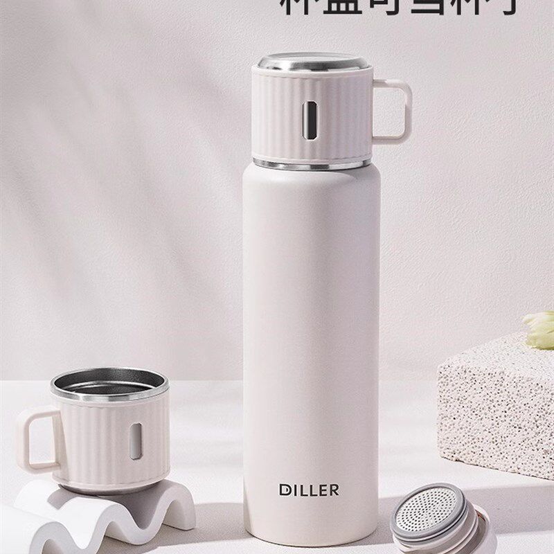 香港保温杯2023新款带盖高颜值水杯316不锈钢水壶大容量茶杯子