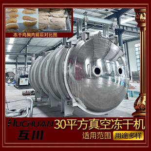 中小型真空冷冻干燥机肉粒高复水冻性干设备鸡胸肉整块冻干机