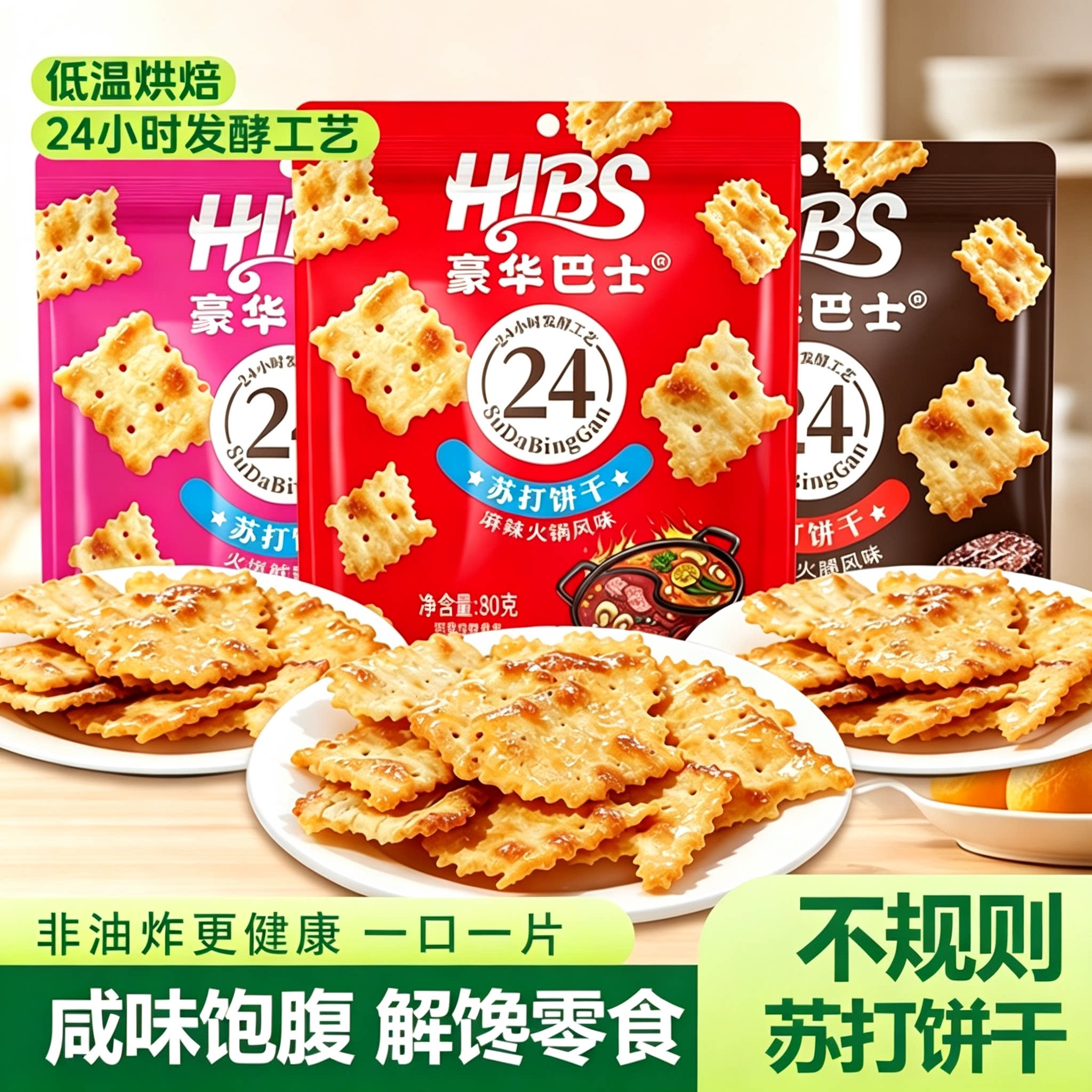 豪华巴士多口味混合苏打饼干